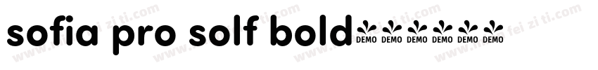 sofia pro solf bold字体转换